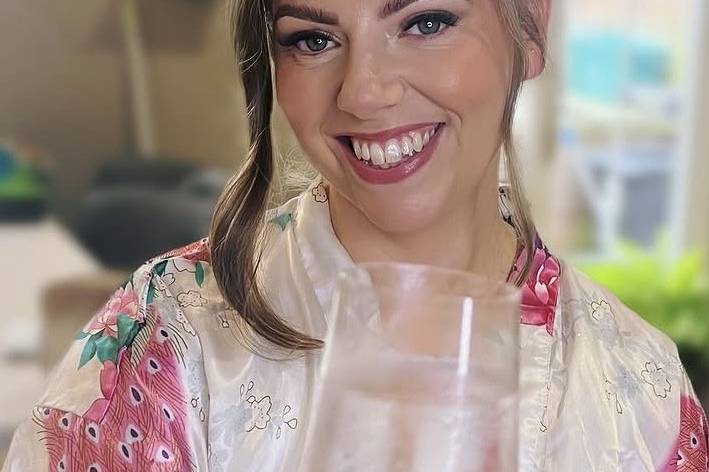 Blushing bride