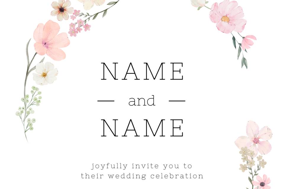 Example of an invite