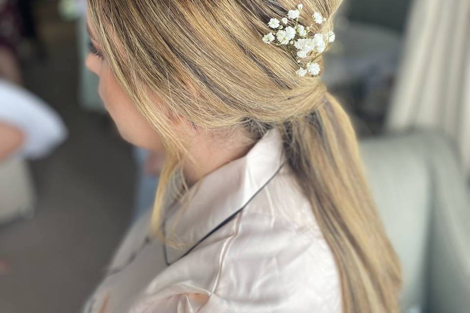 Bride hair