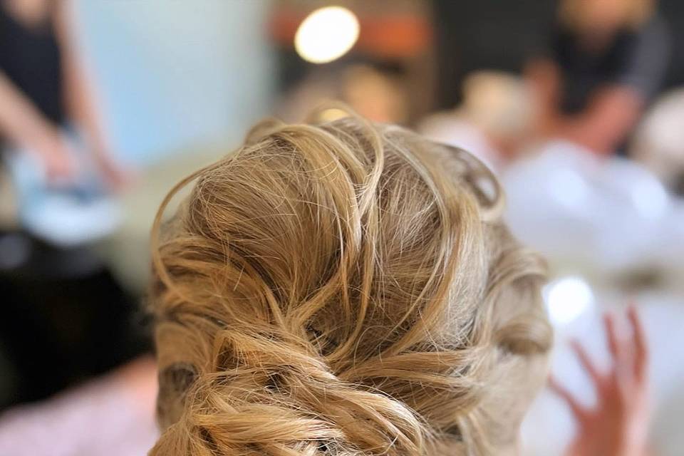 Beachy textured updo