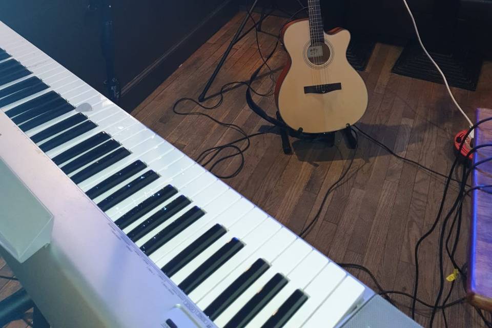 Piano, guitar, and vocals