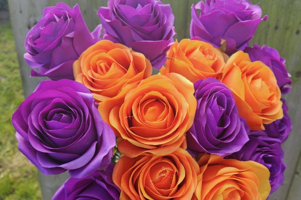 Purple and orange