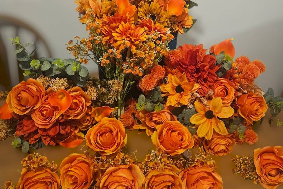 Orange blooms
