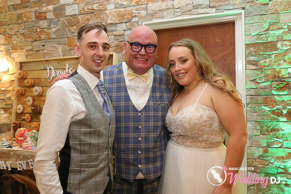 Thats me with the bride and gr