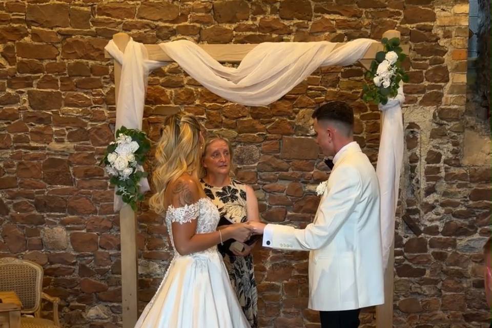 I do in the ceremony barn