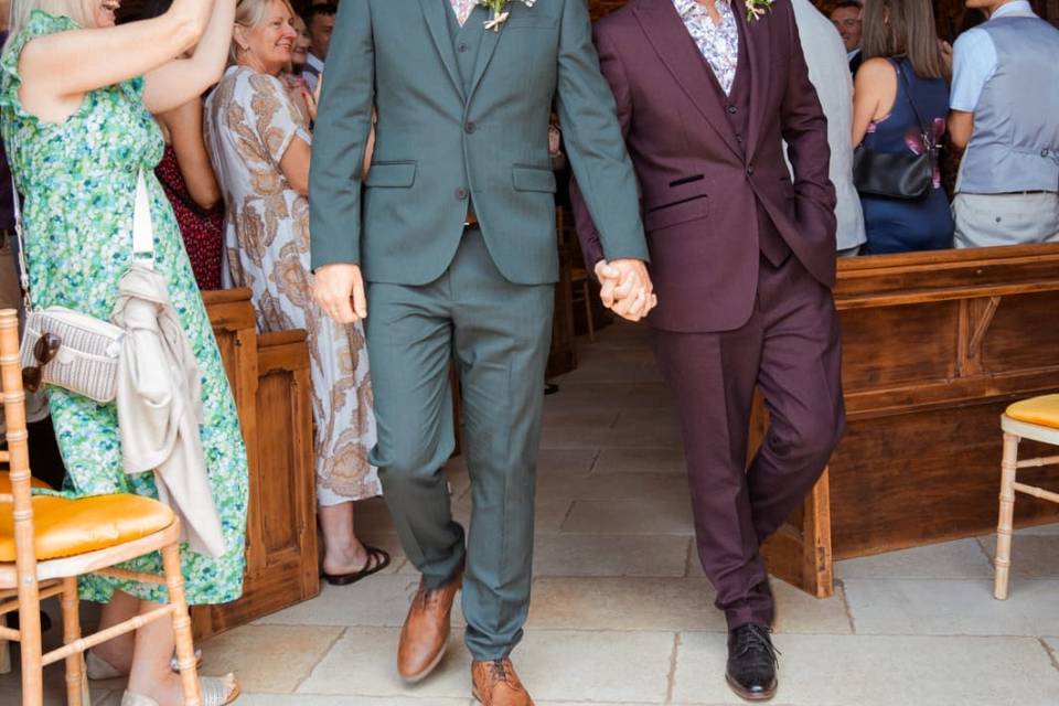 The newly weds