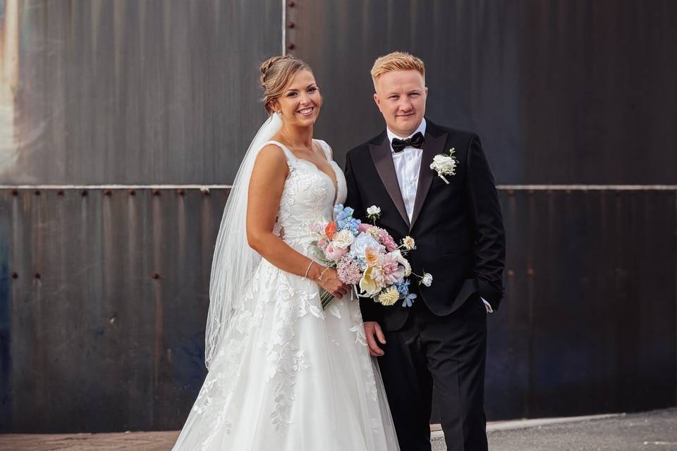 The happy couple