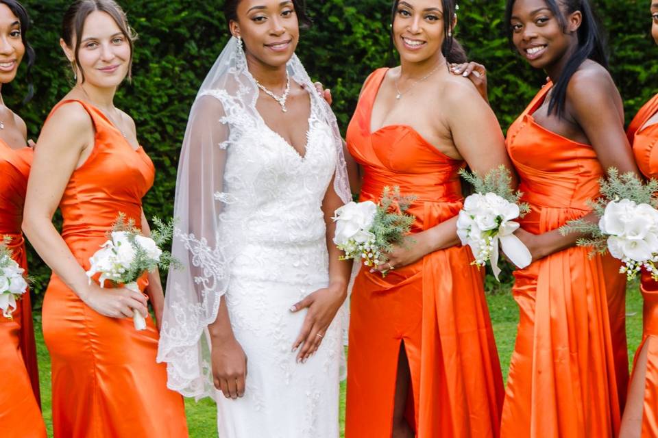 Amber and her bridesmaids