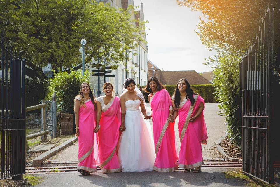 Sumera and her bridesmaids