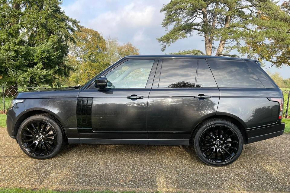 Range Rover wedding transport