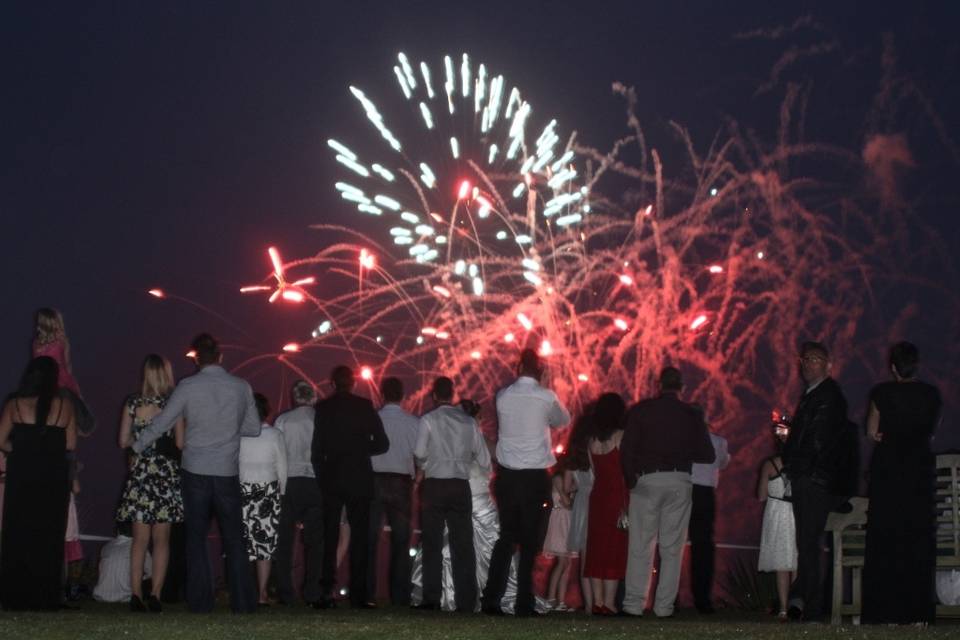 Rye Wedding with Fireworks at Saltcote