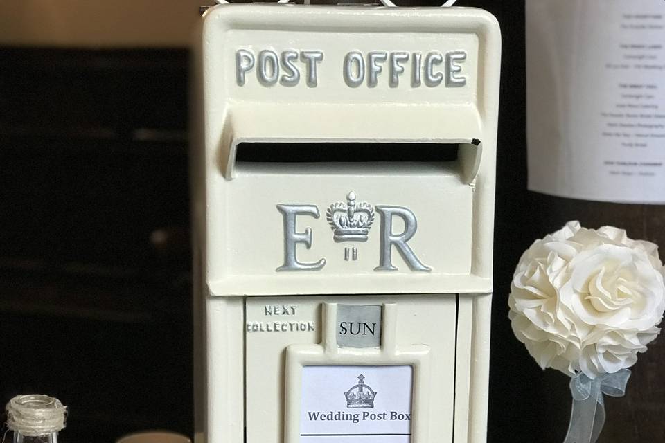 Vintage personalised post box