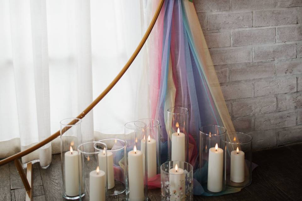 Rainbow drapes