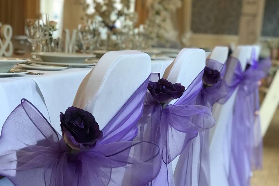 Purple organza