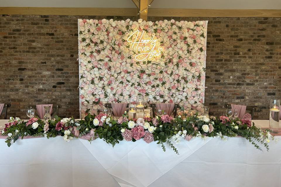 Pink Top Table