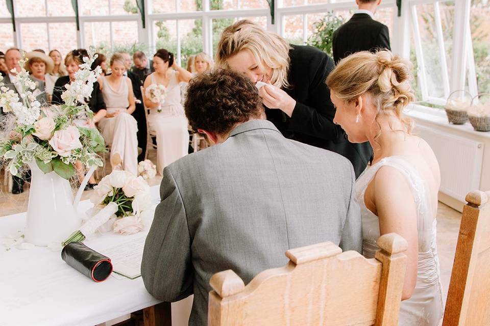 Signing of the register