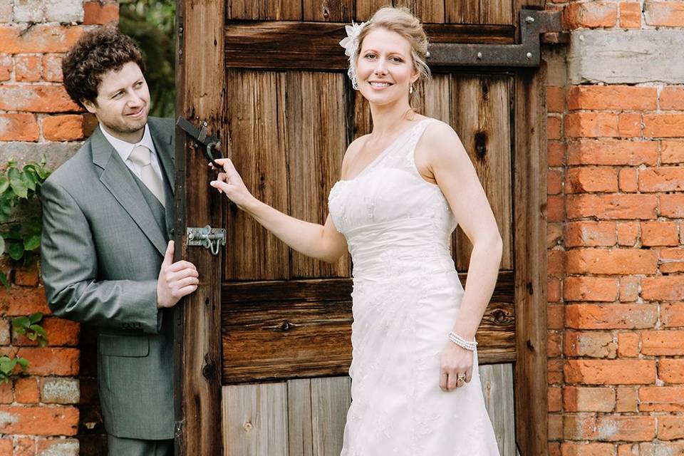 Bride and groom portrait