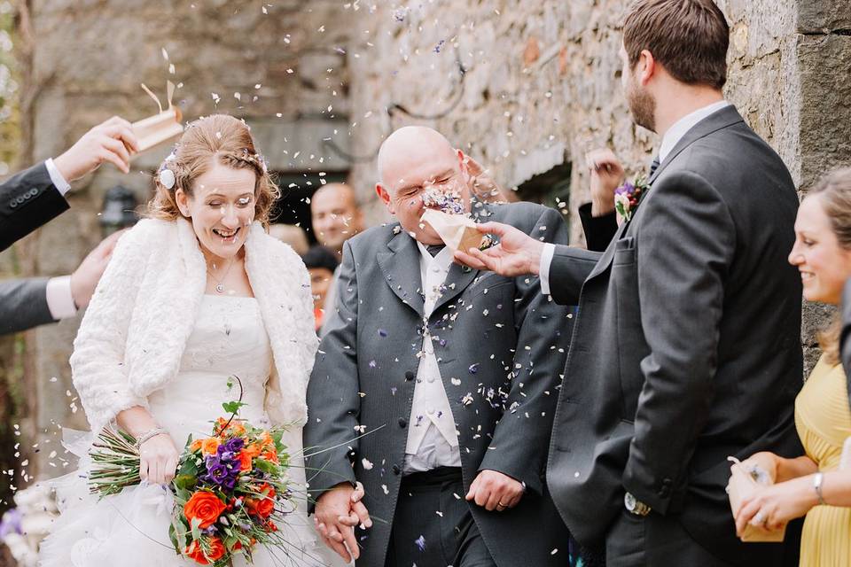 A small intimate wedding