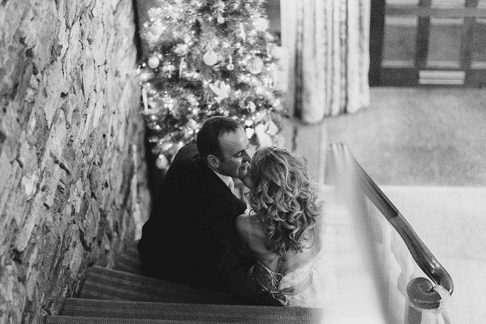 A small wedding in winter