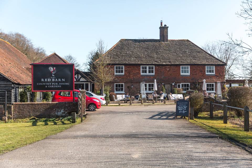 The Red Barn Entrance