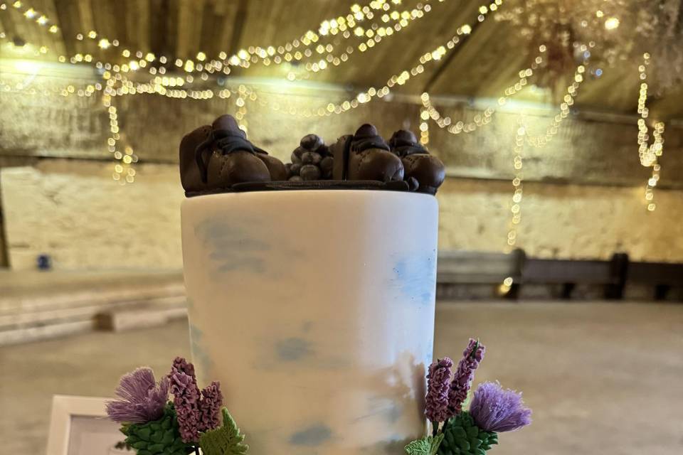 Hand painted sugar florals