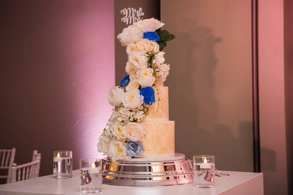 Custom wedding cake