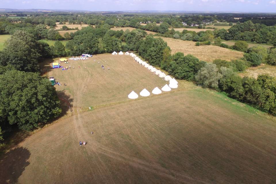 Lots of tents