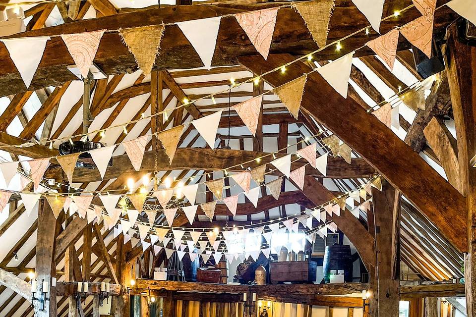 Bunting, Lights, Centrepieces