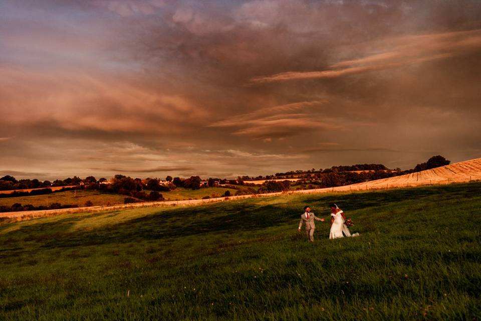 A sunset at Priston Mill.