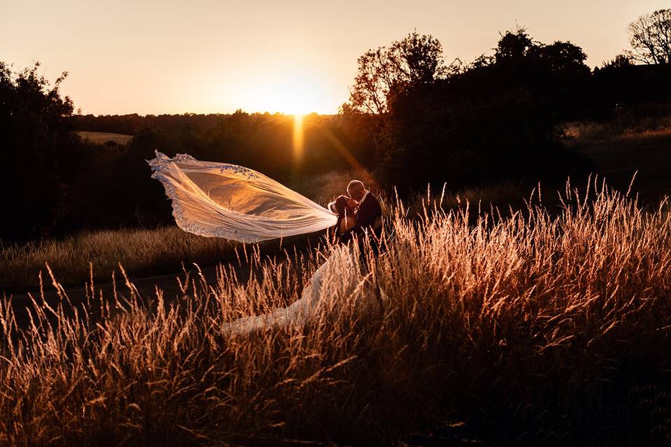 Cotswolds sunset veil.