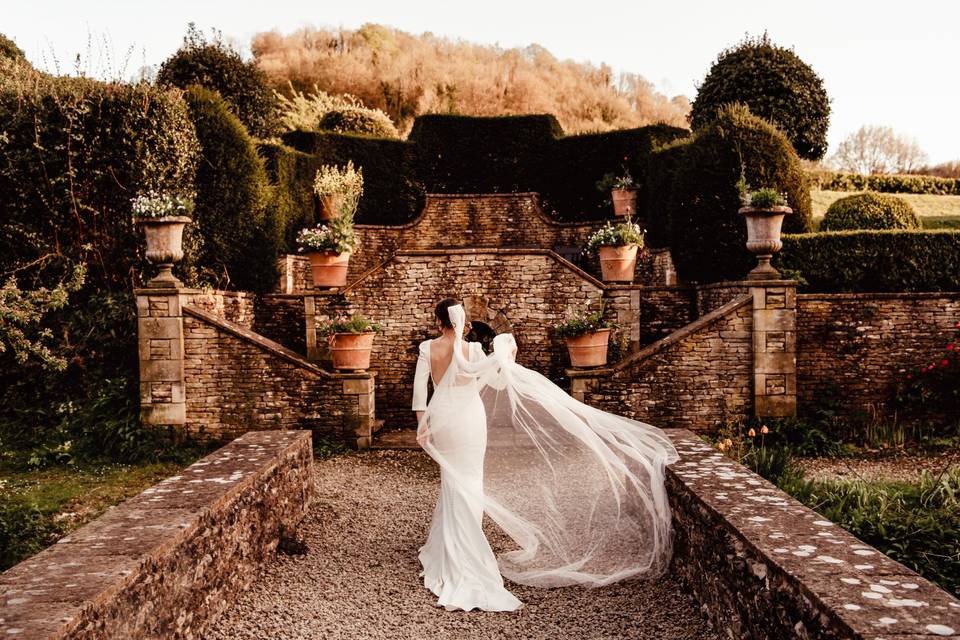 Owlpen manor wedding Cotswolds