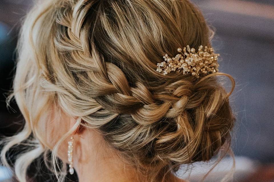 Updo with braid