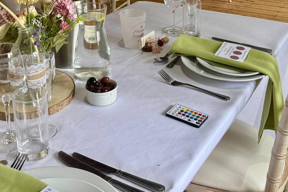 Pop Up Bar - Wedding set up