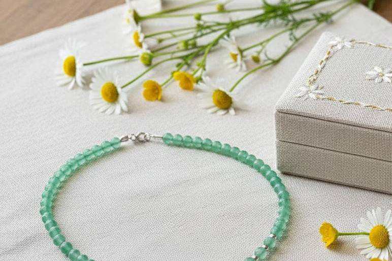 Green Bead Amazonite Necklace