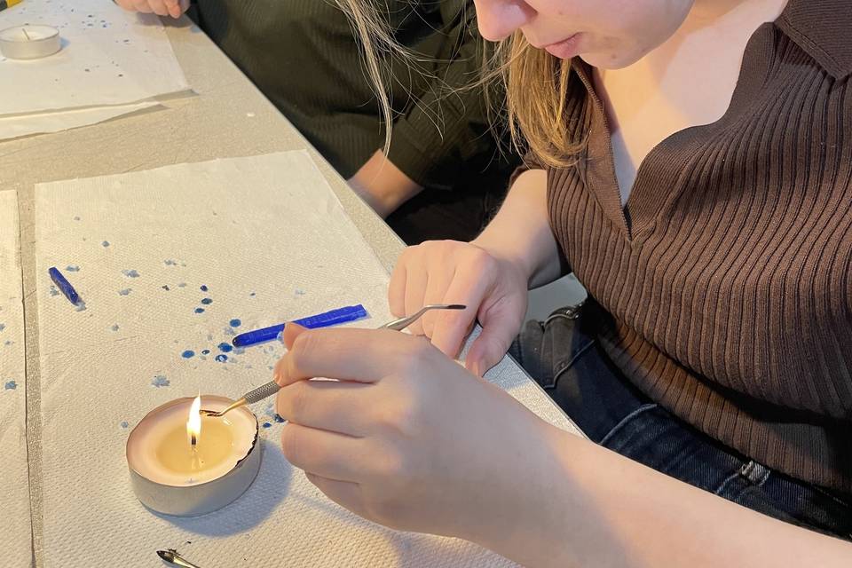 Wax ring carving