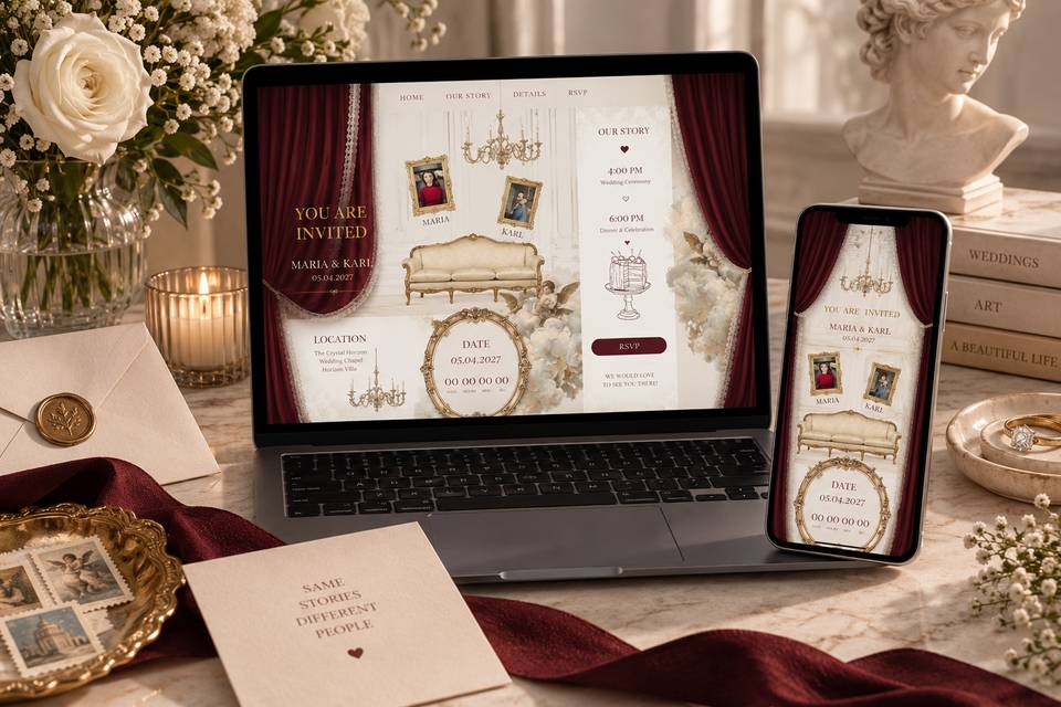 Elegant Wedding Website