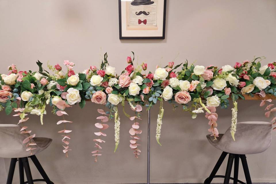 Top table with decor