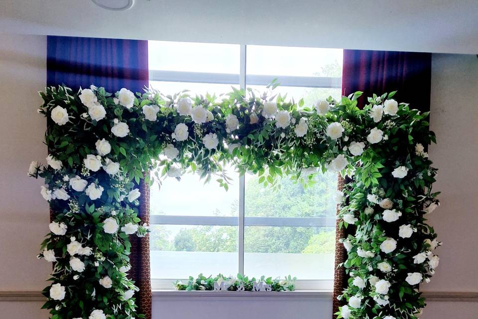 Wedding Arch and top table