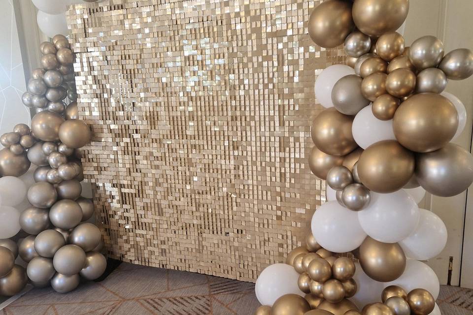 Champagne Sequin wall