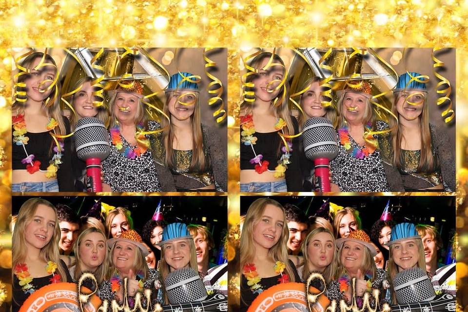 Party photostrip layout