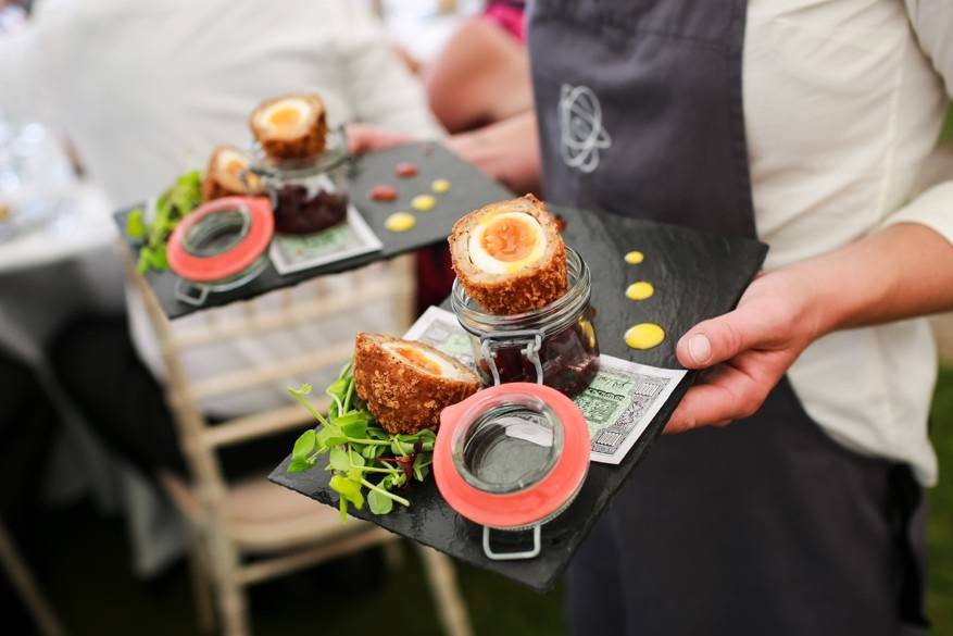 Glyn Thomas Scotch Egg, Piccalilli Pot, Beetroot Salad