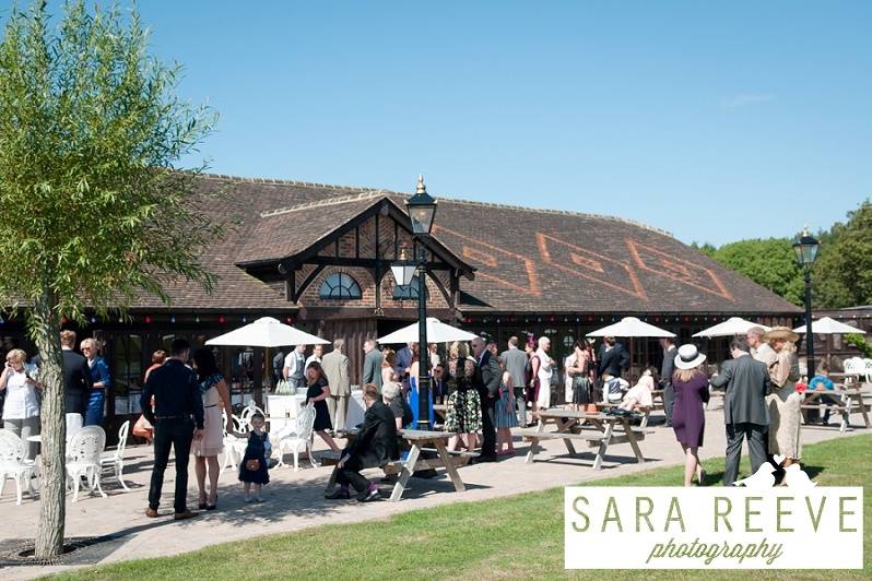 Our Paved Drinks Terrace, Surrounded by Willow Trees