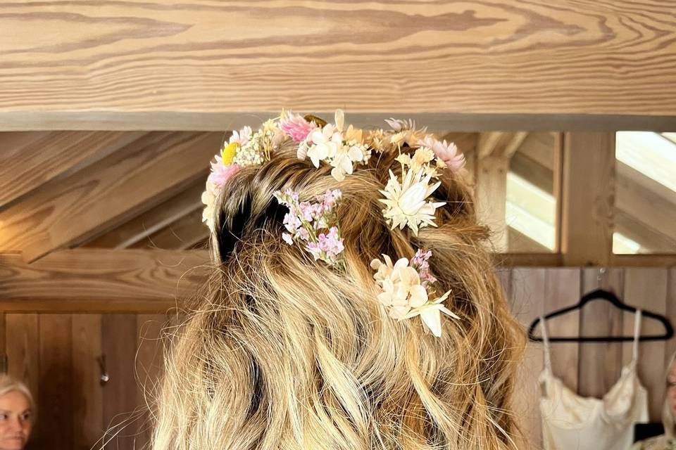 Bride hair