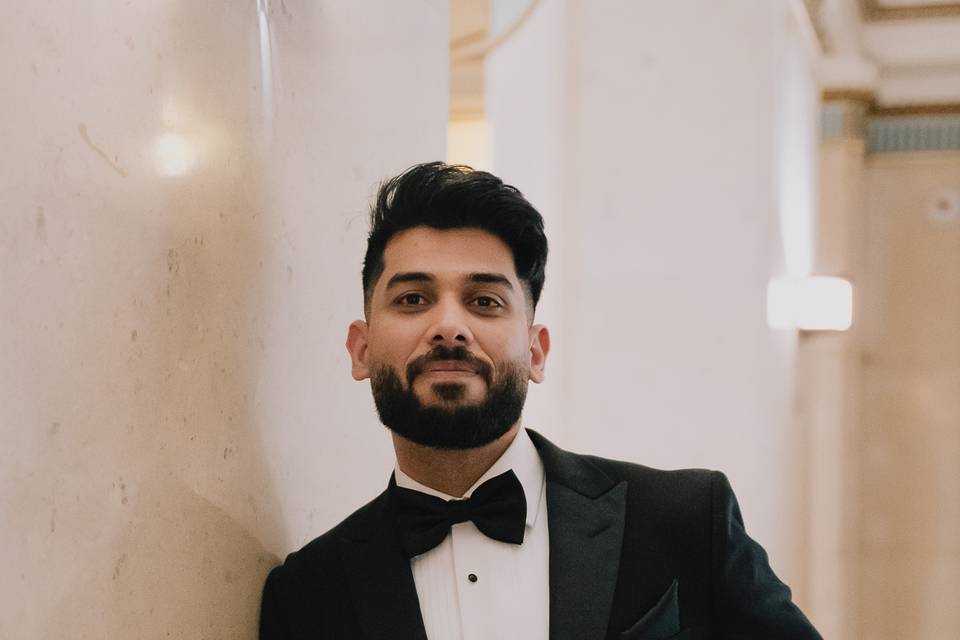 Groom shot