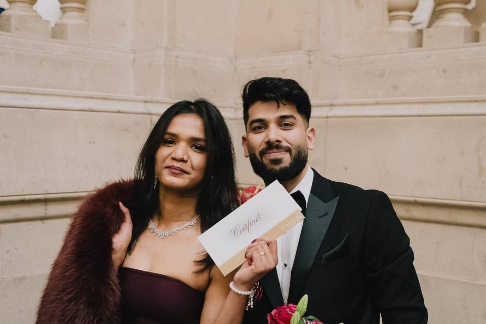 Just married