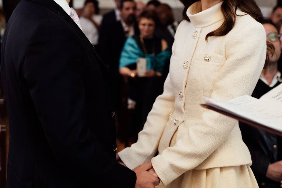 Smiles during vows