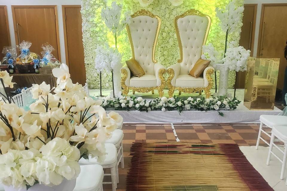 A traditional wedding decor