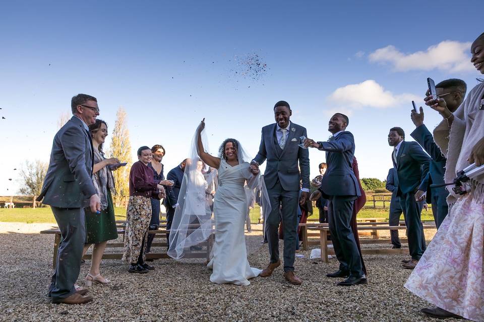 Confetti at Massingham Farm