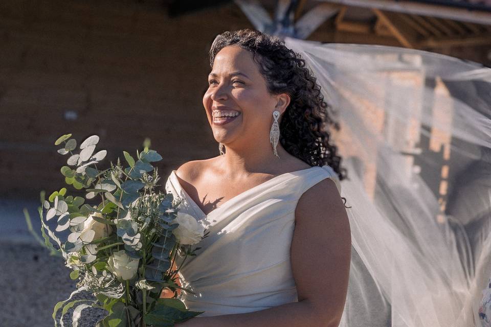 Bride entering