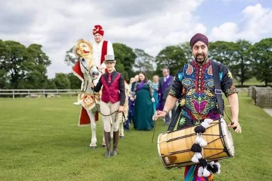 Our Wedding Horse and Drummer